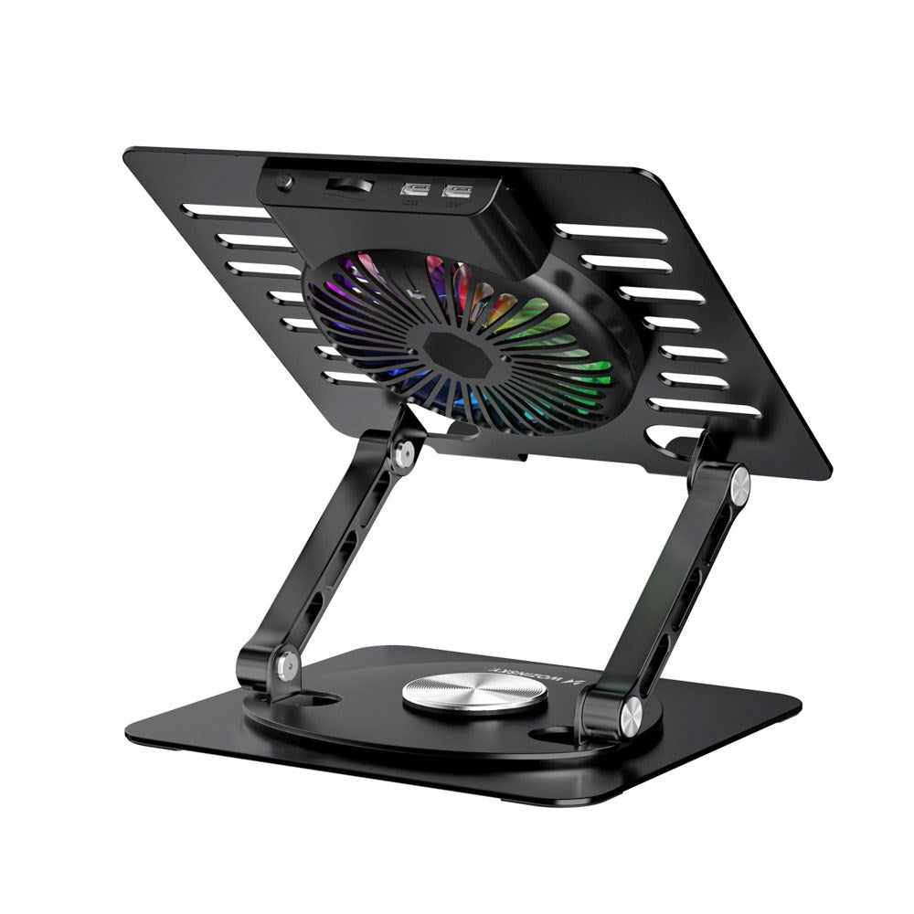 Wozinsky CoolBase Laptop / Tablet Stand with RGB Light & Cooling - Black