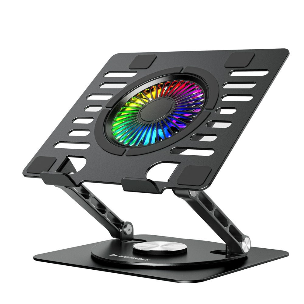 Wozinsky CoolBase Laptop / Tablet Stand with RGB Light & Cooling - Black