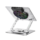 Wozinsky CoolBase Laptop / Tablet Stand with RGB Light & Cooling - Grey