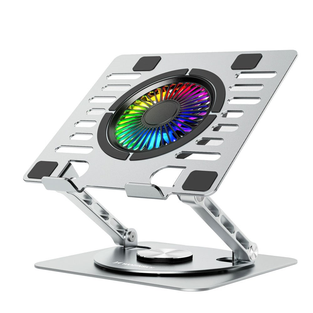 Wozinsky CoolBase Laptop / Tablet Stand with RGB Light & Cooling - Grey