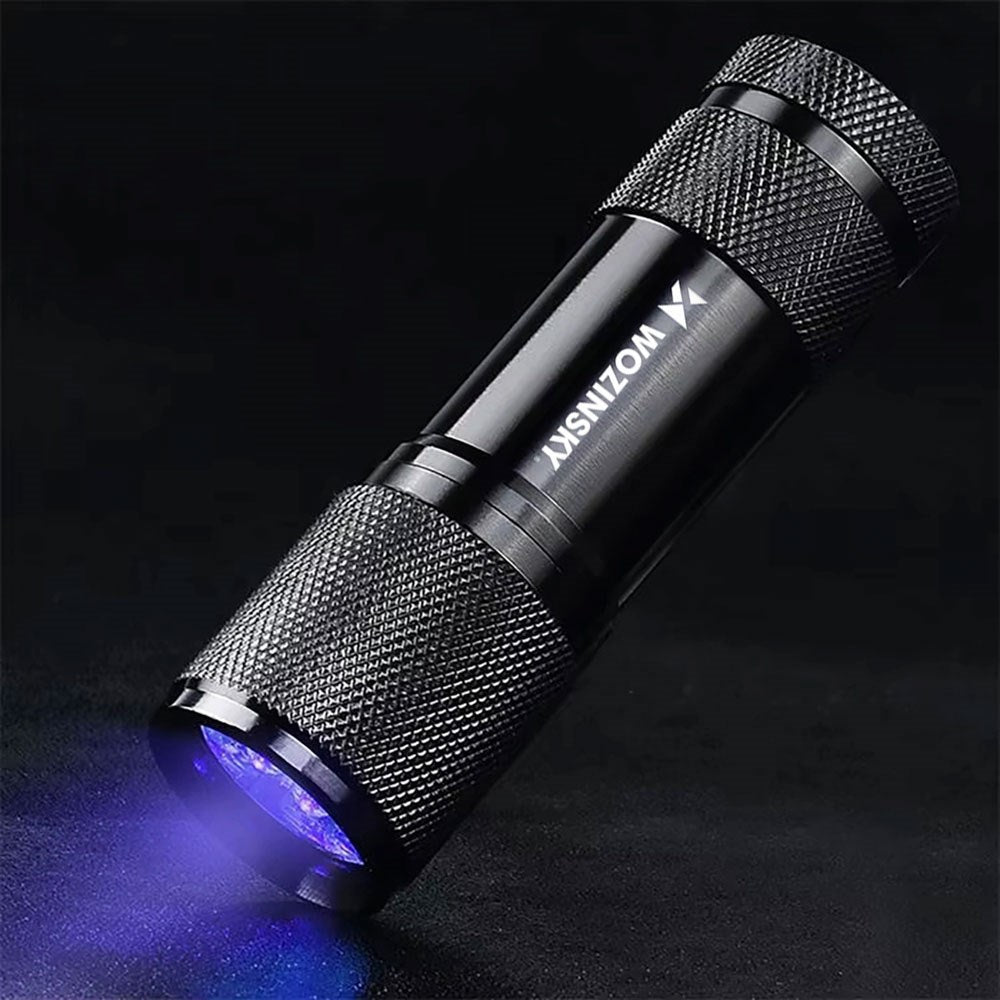 Wozinsky WLD-9L UV Flashlight for Trace Detection - Black