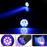 Wozinsky WLD-9L UV Flashlight for Trace Detection - Black