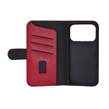iPhone 17 Pro GEAR Faux Leather Flip Case - MagSafe Compatible - Red
