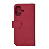 iPhone 17 GEAR Faux Leather Flip Case - MagSafe Compatible - Red