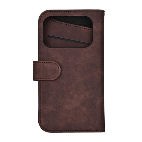 iPhone 17 Pro GEAR Faux Leather Flip Case - MagSafe Compatible - Brown