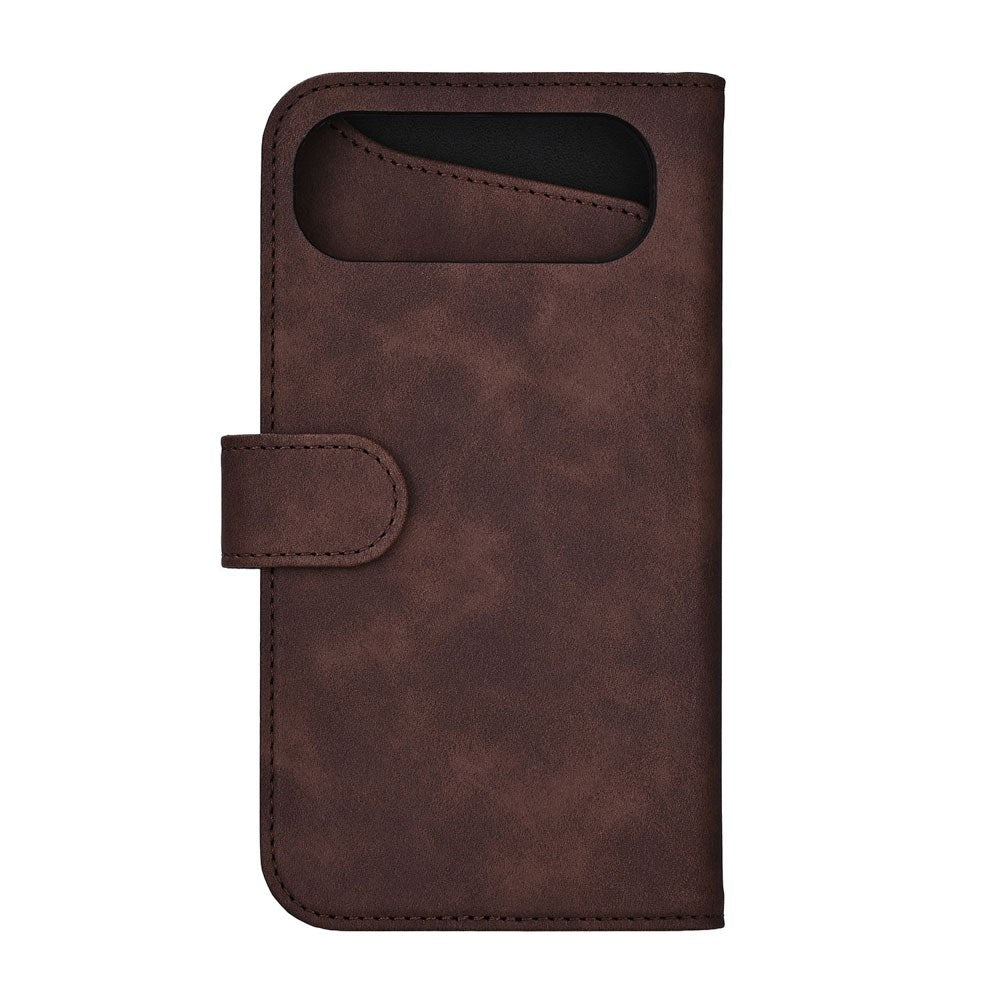 iPhone Air GEAR Faux Leather Flip Case - MagSafe Compatible - Brown