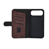 iPhone Air GEAR Faux Leather Flip Case - MagSafe Compatible - Brown