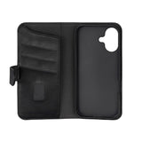 iPhone 17 GEAR Faux Leather Flip Case - MagSafe Compatible - Black