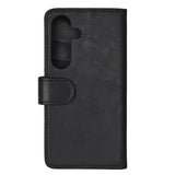 Samsung Galaxy S25 GEAR Classic Flip Case Faux Leather with Card Holder - Black