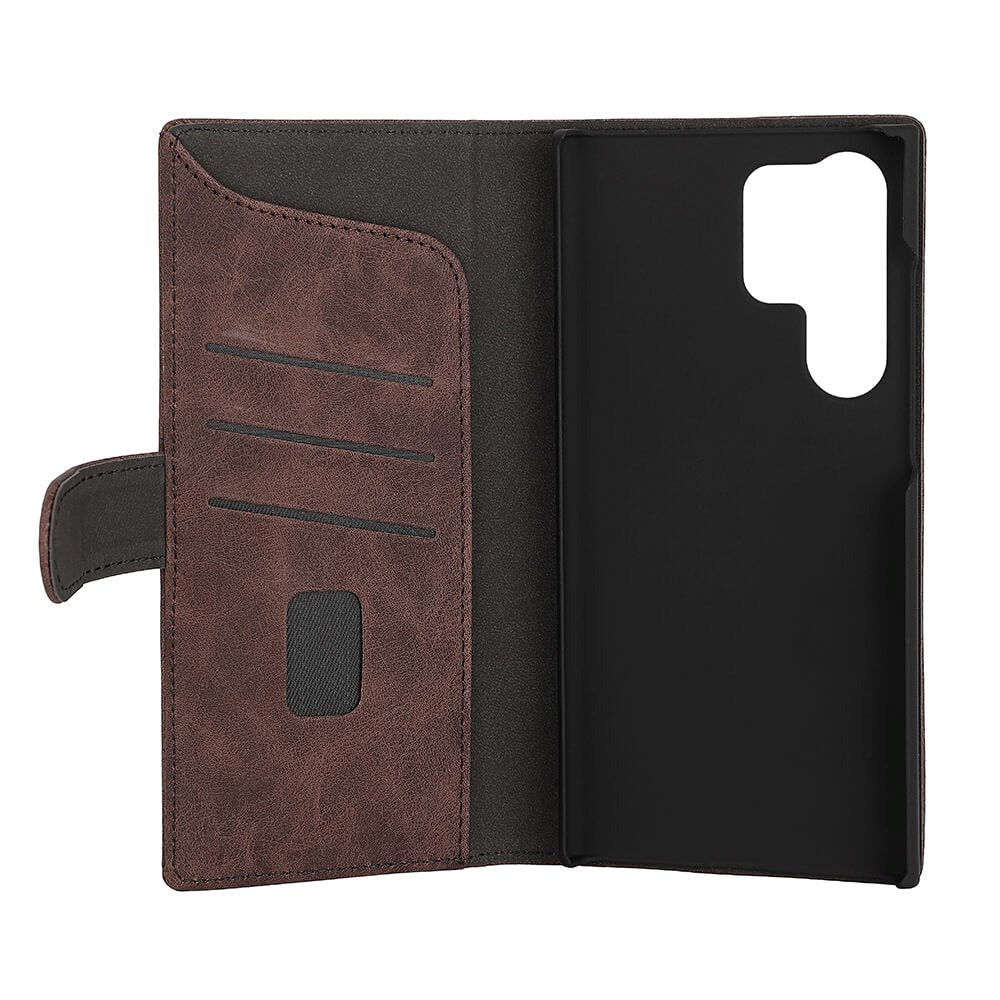 Samsung Galaxy S23 Ultra Gear Wallet - Leather Wallet Case - Brown