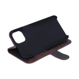 iPhone 14 Plus GEAR Leather Wallet Case - Brown