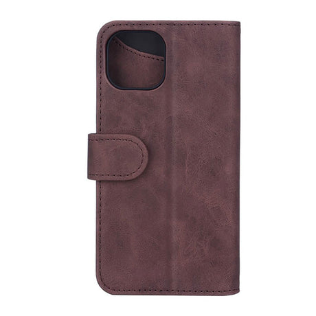 iPhone 14 GEAR Leather Wallet Case - Brown