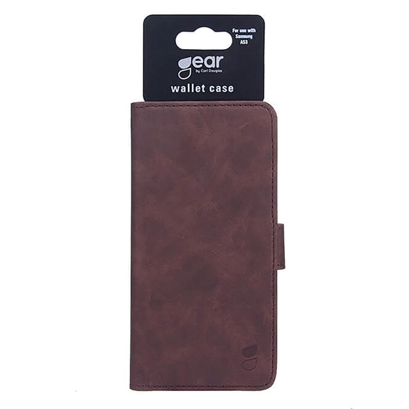 Samsung Galaxy A53 (5G) Gear Wallet - Leather Wallet Case - Brown