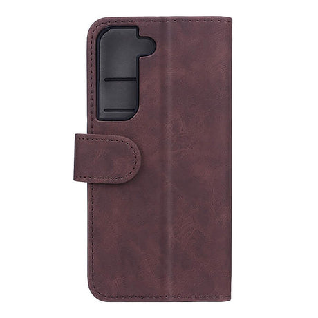 Samsung Galaxy S22 Gear Wallet - Leather Wallet Case - Brown