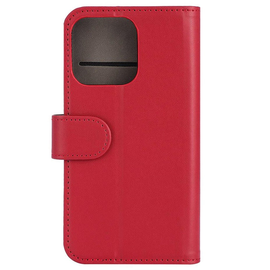 iPhone 13 Pro Gear Wallet - Leather Wallet Case - Red