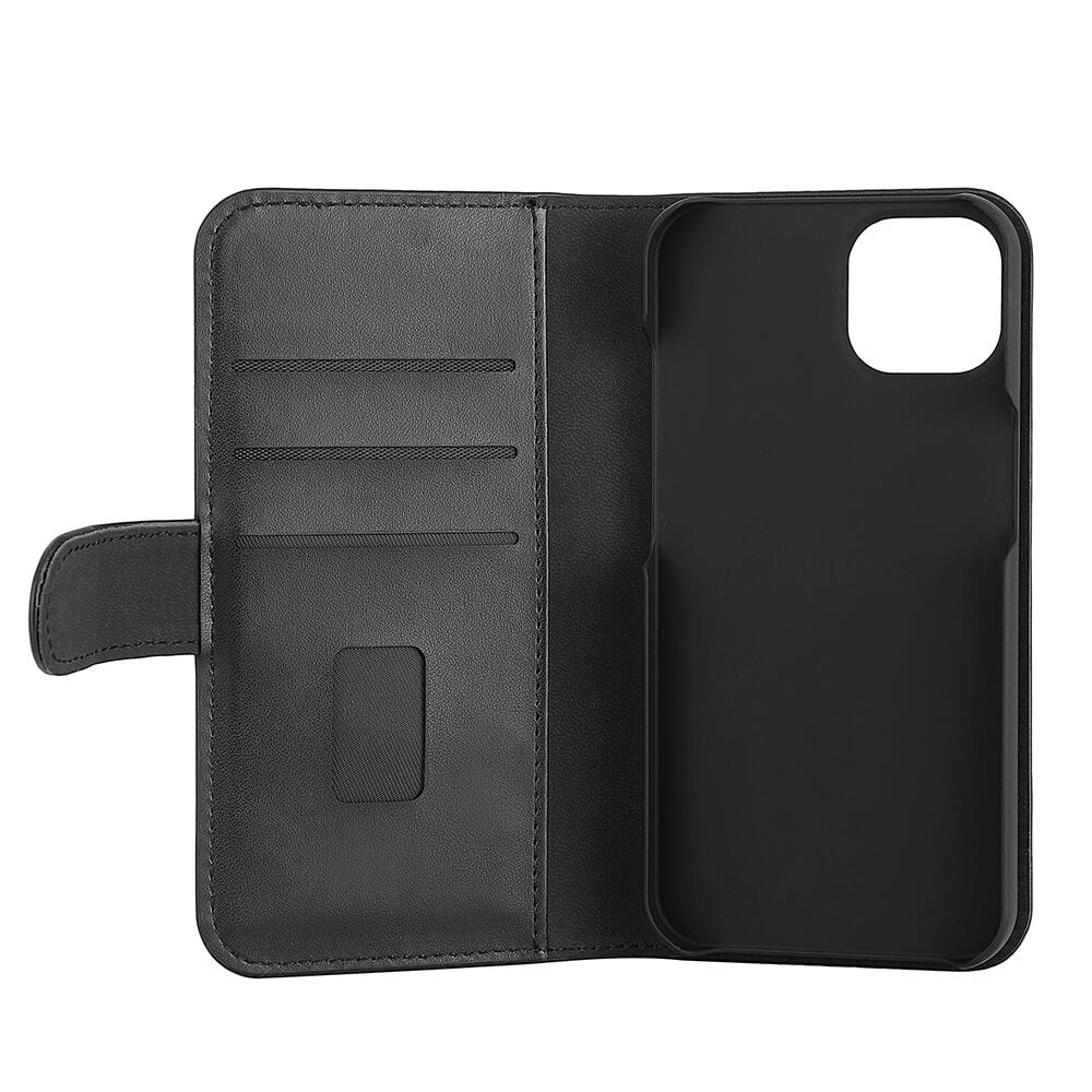 iPhone 13 GEAR 2-in-1 Leather Wallet Case & Magnet - Black