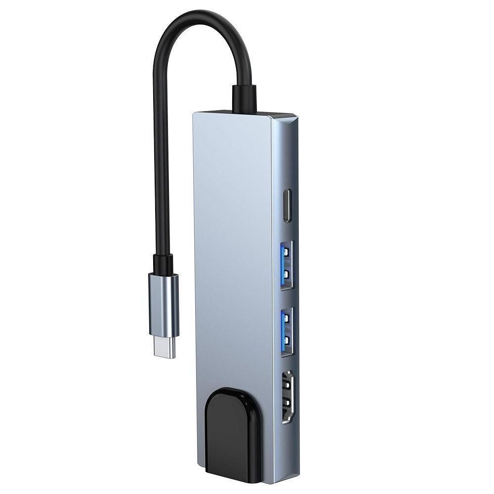 Tech-Protect 5in1 USB-C Multiport Hub - HDMI / USB-C / Ethernet / 2 x USB-A - Grey