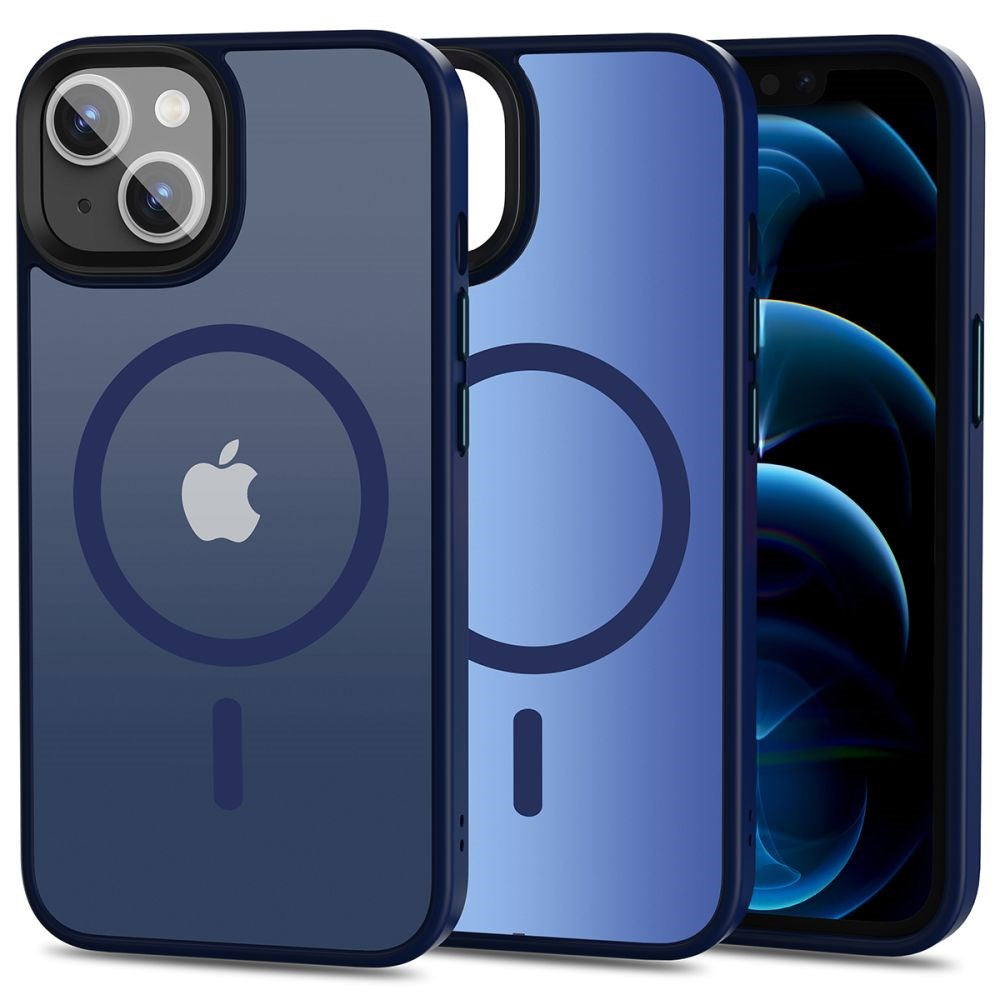 iPhone 13 Tech-Protect Magmat Case - MagSafe Compatible - Matte Navy Blue