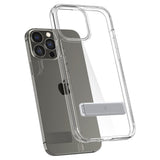 iPhone 13 Pro Spigen Ultra Hybrid Case with Stand Function - Transparent