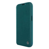 iPhone 14 Plus Nillkin Qin Pro Leather Flip Case - Green