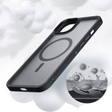 iPhone 14 Tech-Protect Magmat Case - MagSafe Compatible - Transparent / Black