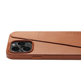 Mujjo iPhone 14 Pro Max Leather Wallet Case - Brown