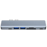 Tech-Protect V5-Hub Multi Adapter 7in1 - Grey