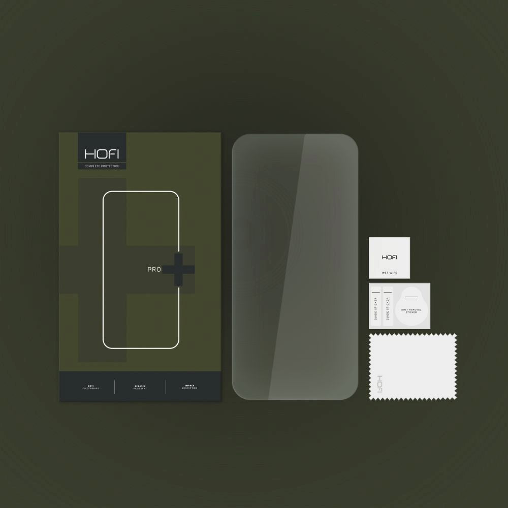 iPhone 15 Hofi Glass Pro+ Screen Protector - Case Friendly - Transparent