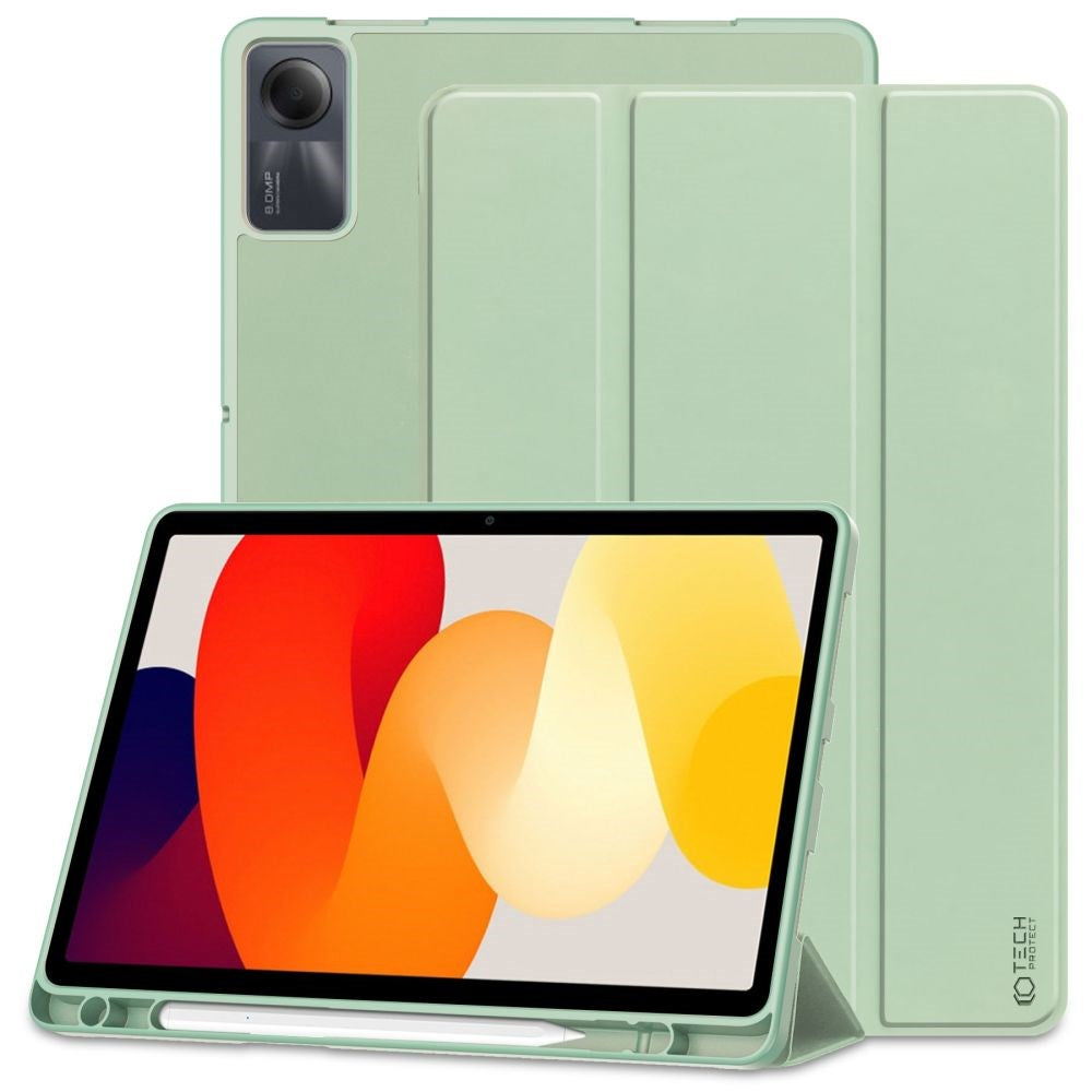 Xiaomi Redmi Pad SE Tech-Protect Smartcase Case w. Stylus Pen Holder - Green