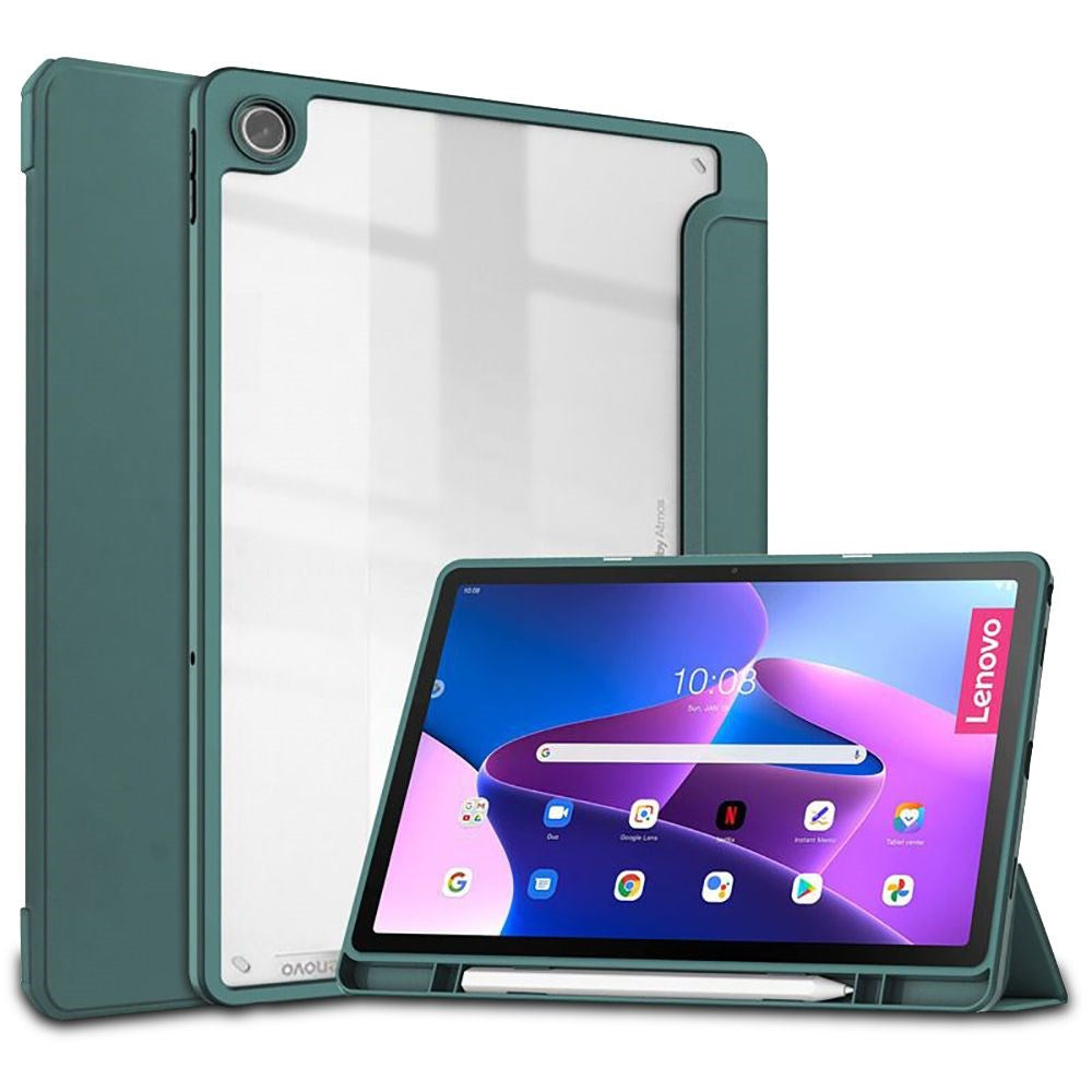 Lenovo Tab M10 Plus (3. Gen) 10.6" (TB-125F/128F) Tech-Protect SC Hybrid Tri-fold Case - Green