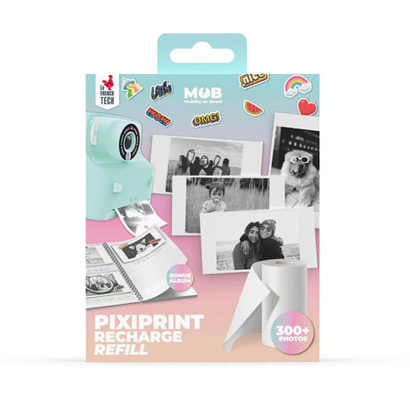MOB Photo Paper for MOB Pixiprint Camera - incl. Memory Book & Stickers - 4 pcs - White