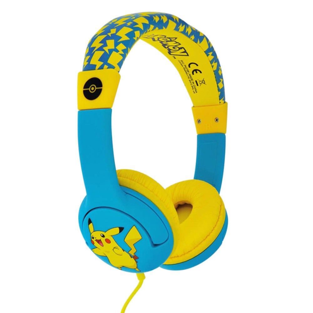 Pokémon Pikachu Kids Headset 3-7 Years - Max. 85dB - Blue / Yellow