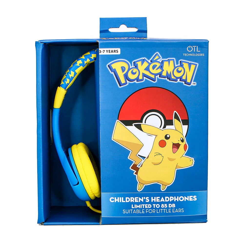 Pokémon Pikachu Kids Headset 3-7 Years - Max. 85dB - Blue / Yellow