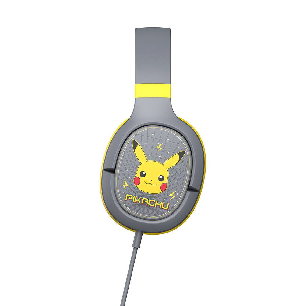 Pro G1 Over-Ear Gaming Headset with Detachable Microphone - Pokémon Pikacu - Grey / Yellow