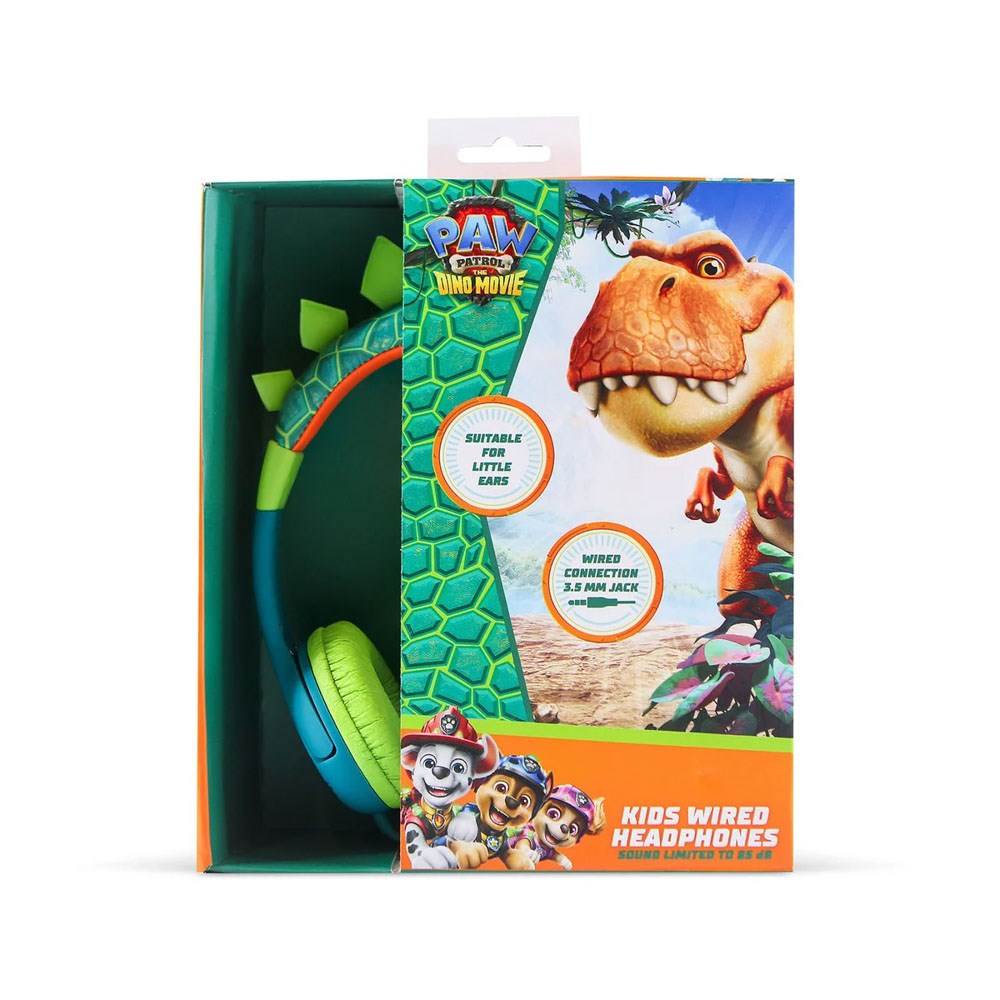 OTL Paw Patrol Dino Wired Headphones - On-Ear - Green