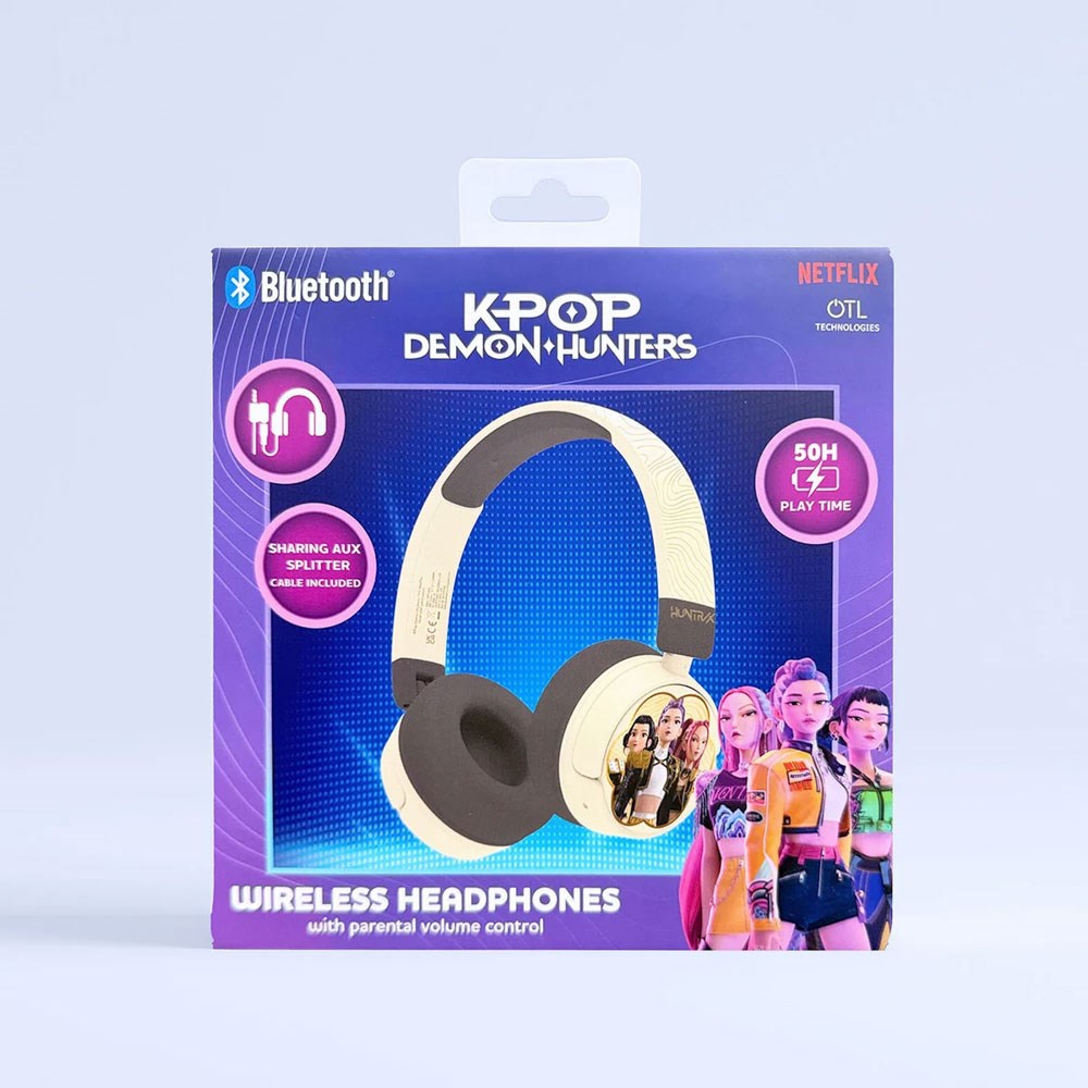 KPDH Wireless Children's Headset - On-Ear - Huntrix / Beige