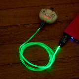 Harry Potter Light Up USB-A to USB-C Cable 1.2 Meter - Black / Green