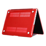 MacBook Air 13 (2020) - Hard Case -  Red / Transparent