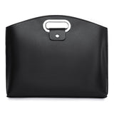 Faux Leather MacBook / Laptop 13-14" Bag - 32 x 37.5 cm - Black