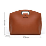 Faux Leather MacBook / Laptop 13-14" Bag - 32 x 37.5 cm - Brown