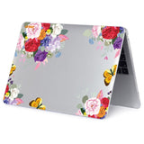 Macbook Air 13 M1 (2020) / Air 13 (2018-2020) ENKAY Hard Plastic Cover w. Motif - Bouquet of flowers