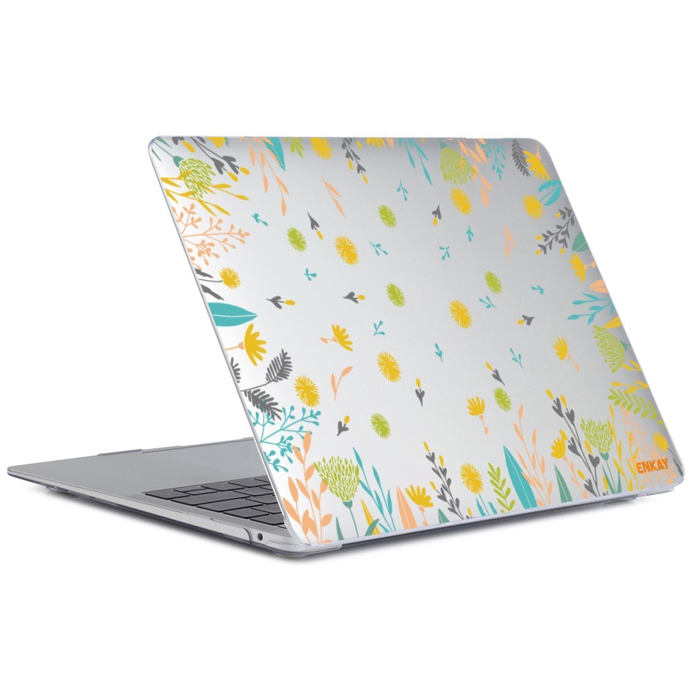 Macbook Air 13 M1 (2020) / Air 13 (2018-2020) ENKAY Hard Plastic Cover w. Motif - Flowers