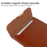 Macbook 13-14" Sleeve for MacBook with Small Bag (33 x 25 cm) - Dark Brown