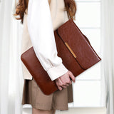 Macbook 13-14" Sleeve for MacBook with Small Bag (33 x 25 cm) - Brown