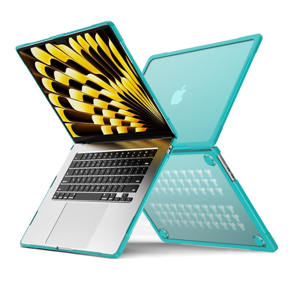 MacBook Air 15 M2/M3 (2023-2024) Hard Plastic Case - Transparent / Blue