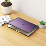 MacBook Air 15 M2/M3 (2023-2024) Hard Plastic Case - Transparent / Purple