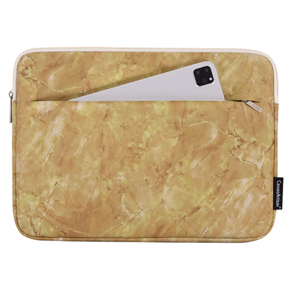 CanvasArtisan Sleeve Til Bærbar PC / Macbook 13" - (35.5 x 25 x 2.4 cm) - Guld Marmor