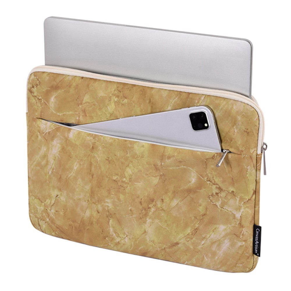 CanvasArtisan Sleeve Til Bærbar PC / Macbook 13" - (35.5 x 25 x 2.4 cm) - Guld Marmor