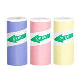 Thermal Photo Paper - Self-Adhesive - 57 x 25 mm - 3 pcs - Purple / Pink / Yellow