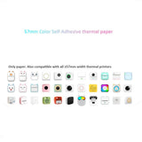 Thermal Photo Paper - Self-Adhesive - 57 x 25 mm - 3 pcs - Purple / Pink / Yellow